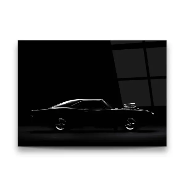 Dodge Car - Horizontal Glass Art