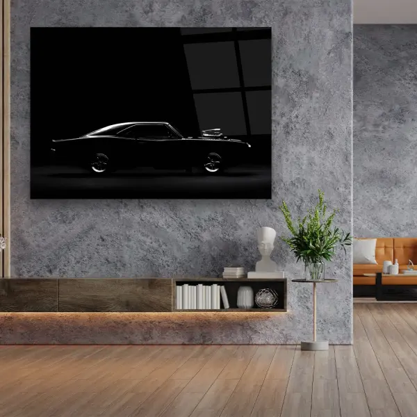 Dodge Car - Horizontal Glass Art