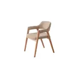 Walnut Valeria Chair With Wooden Legs