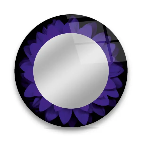 "Purple Flower" Mirror