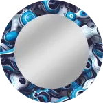 “Blue Illustration” Mirror