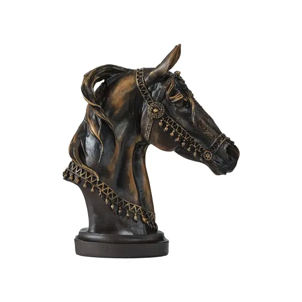 Horse Head Statue 13.8" (Handmade)
