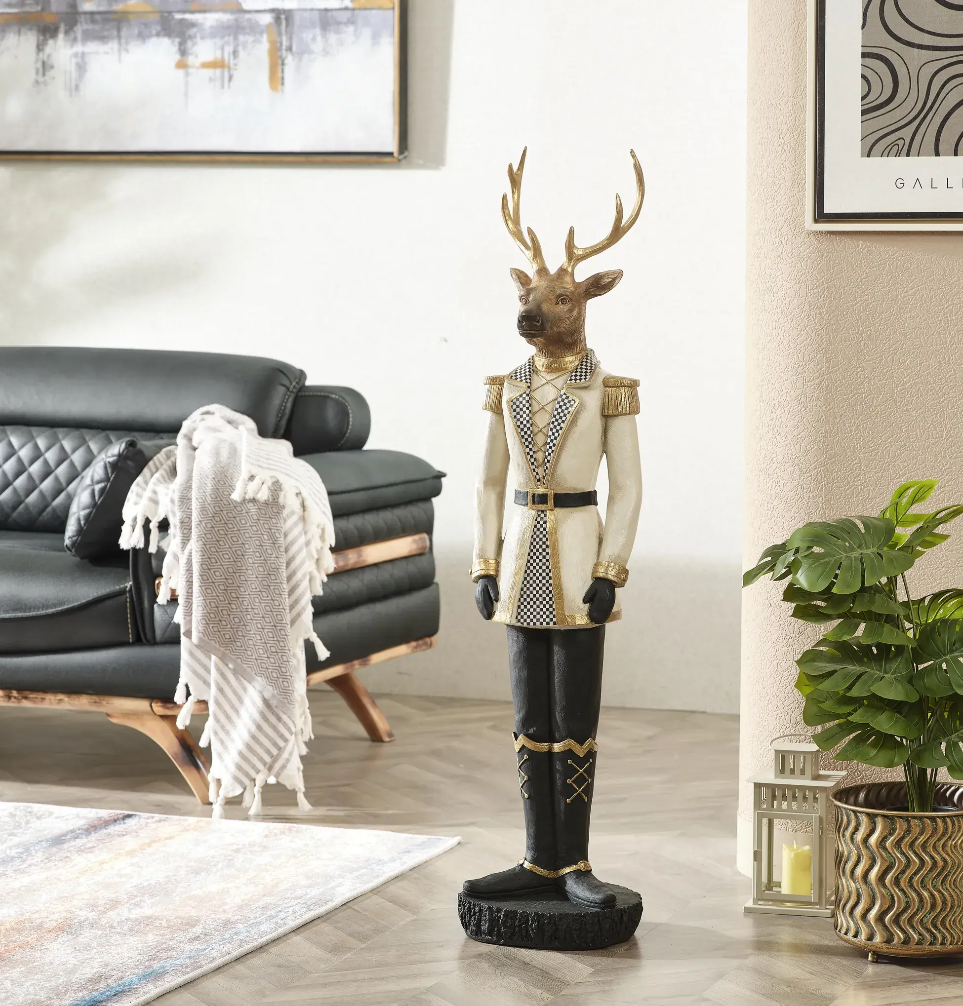 Giant Deer Knight Sculpture - Statues (Handmade)
