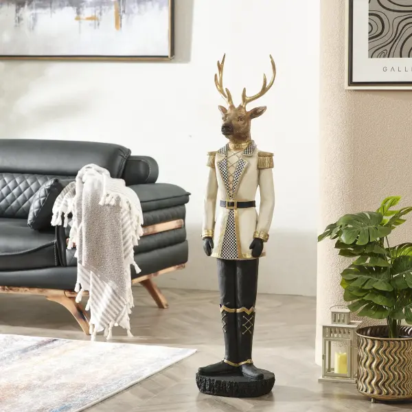 Giant Deer Knight Sculpture - Statues (Handmade)