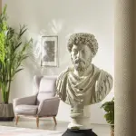 Marcus the Cream Giant Sculpture - Statues (Handmade)