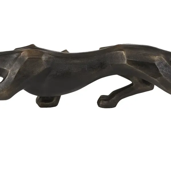 Cubic Panther Statue Sculpture 28.3" (Handmade)
