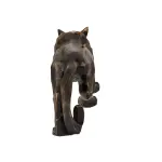 Cubic Panther Statue Sculpture 28.3" (Handmade)