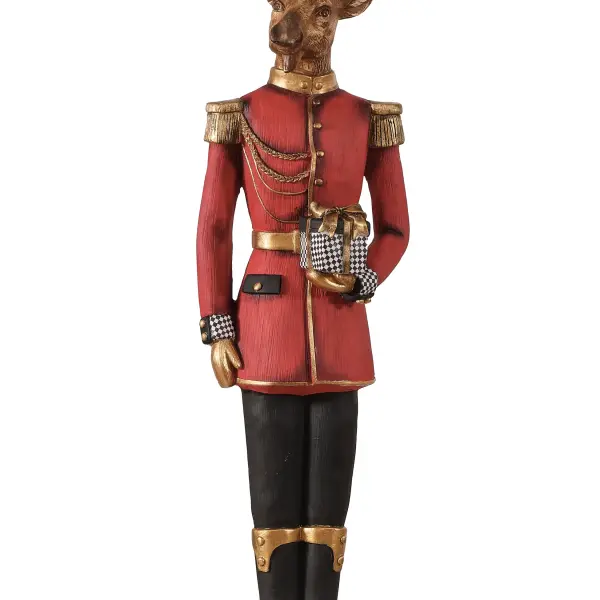 Gift Wrapped Giant Deer Sculpture - Statues (Handmade)