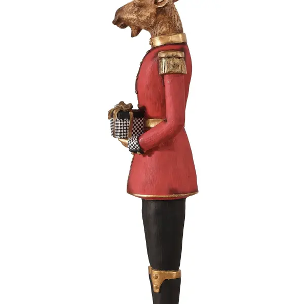 Gift Wrapped Giant Deer Sculpture - Statues (Handmade)