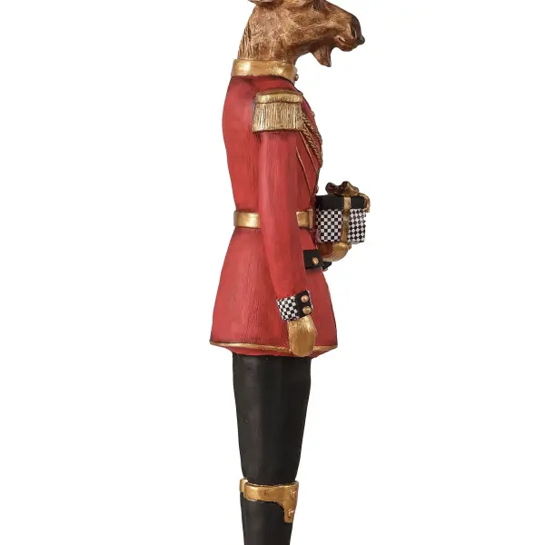 Gift Wrapped Giant Deer Sculpture - Statues (Handmade)