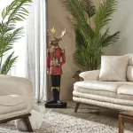 Gift Wrapped Giant Deer Sculpture - Statues (Handmade)