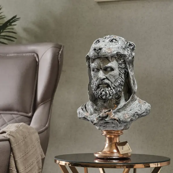 Wolf Headed Hercules 19.6' Sculpture - Statues (Handmade)