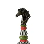 Large Chess Piece Sculpture Three-piece set 15.7" (Handmade)