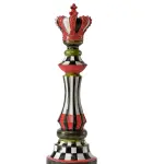 Large Chess Piece Sculpture Three-piece set 15.7" (Handmade)