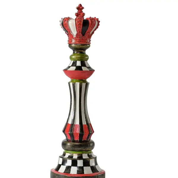 Large Chess Piece Sculpture Three-piece set 15.7" (Handmade)