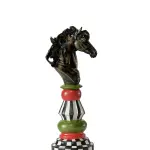 Large Chess Piece Sculpture Three-piece set 15.7" (Handmade)