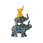 Stacked Cheerful Elephant - Statues (Handmade)