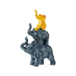 Stacked Cheerful Elephant - Statues (Handmade)