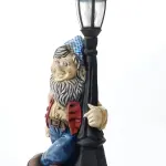 Dwarf Street Lamp with Lantern - Sculpture (Handmade)