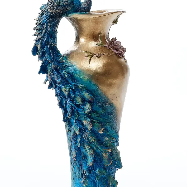 Peacock Decorated Vase (Handmade)
