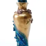 Peacock Decorated Vase (Handmade)