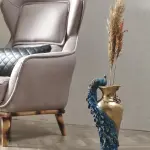 Peacock Decorated Vase (Handmade)