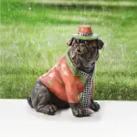 Stylish Bulldog in Suit Sculpture (Handmade)