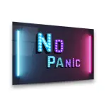 No Panic - Horizontal Wall Glass Art
