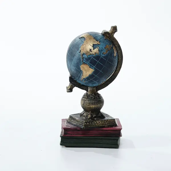World Globe Sculpture 10.6" (Handmade)