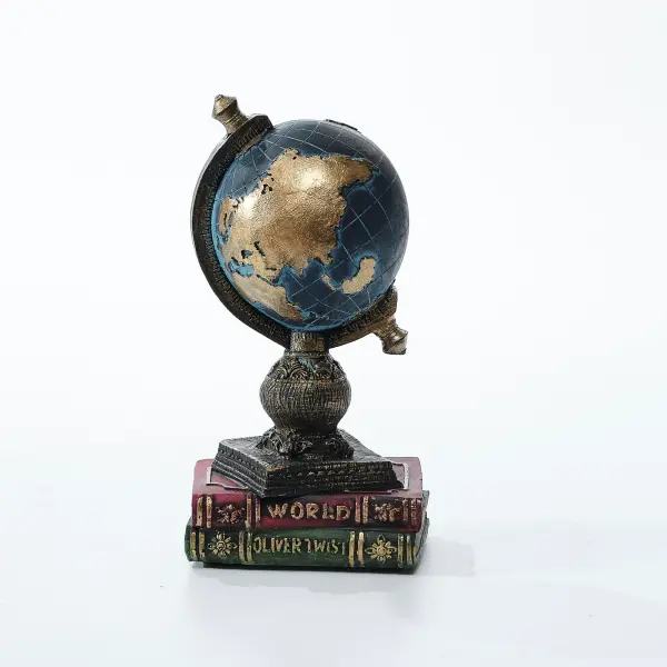 World Globe Sculpture 10.6" (Handmade)