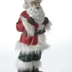 Red Saint Nicholas Sculpture - Statue (Handmade) Large