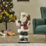 Red Saint Nicholas Sculpture - Statue (Handmade) Large