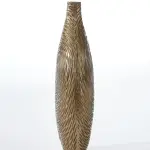 Patterned Gold Vase (Handmade)