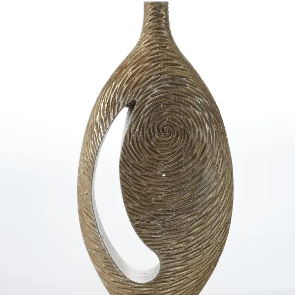 Patterned Gold Vase (Handmade)