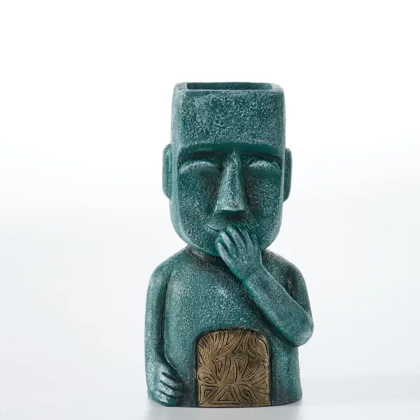 I Didn't See, I Didn't Hear, I Don't Know Flower Pot (Handmade)