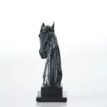 Horse Head with Pedestal - Sculpture (Handmade)