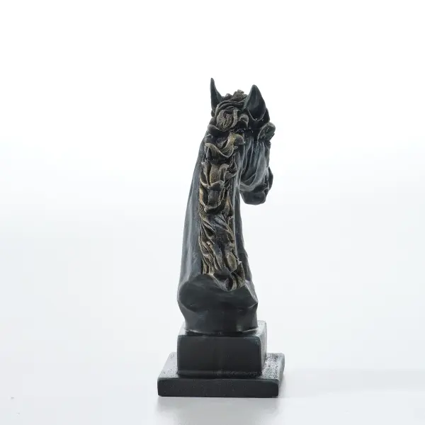Horse Head with Pedestal - Sculpture (Handmade)