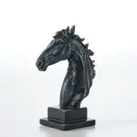 Horse Head with Pedestal - Sculpture (Handmade)