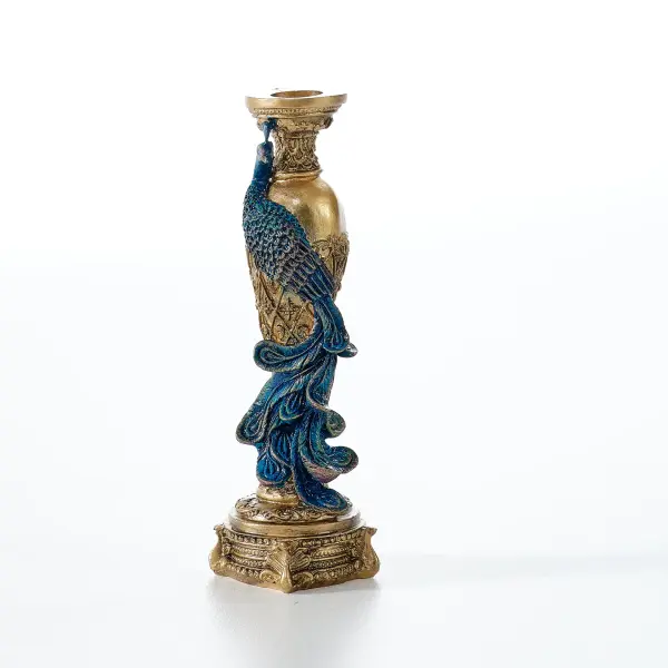 Peacock Candlestick (Handmade)