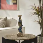 Peacock Candlestick (Handmade)