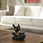 Dapper Bulldog Bowl Sculpture (Handmade)