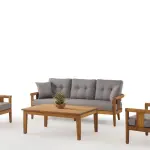 Rose Iroko Garden and Patio Seating Set