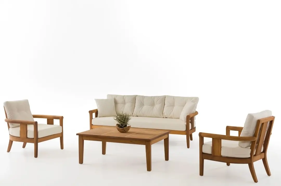 Rose Iroko Garden and Patio Seating Set
