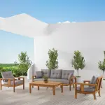 Rose Iroko Garden and Patio Seating Set