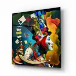 Magician - Square Glass Art