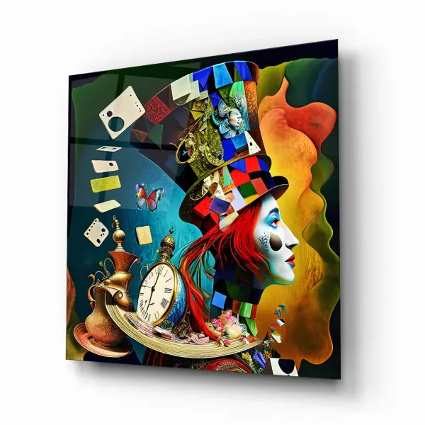 Magician - Square Glass Art