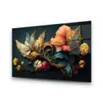 Dried Flower - Horizontal Glass Art