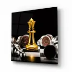 Champion Pawn - Square Glass Art