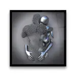 Poison Ivy - Square Glass Art