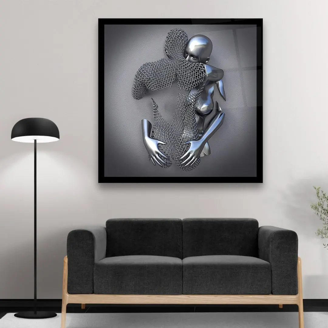 Poison Ivy - Square Glass Art